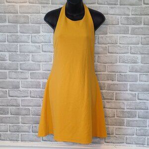 Nymphe LA Yellow Halter Dress Size Medium NWT